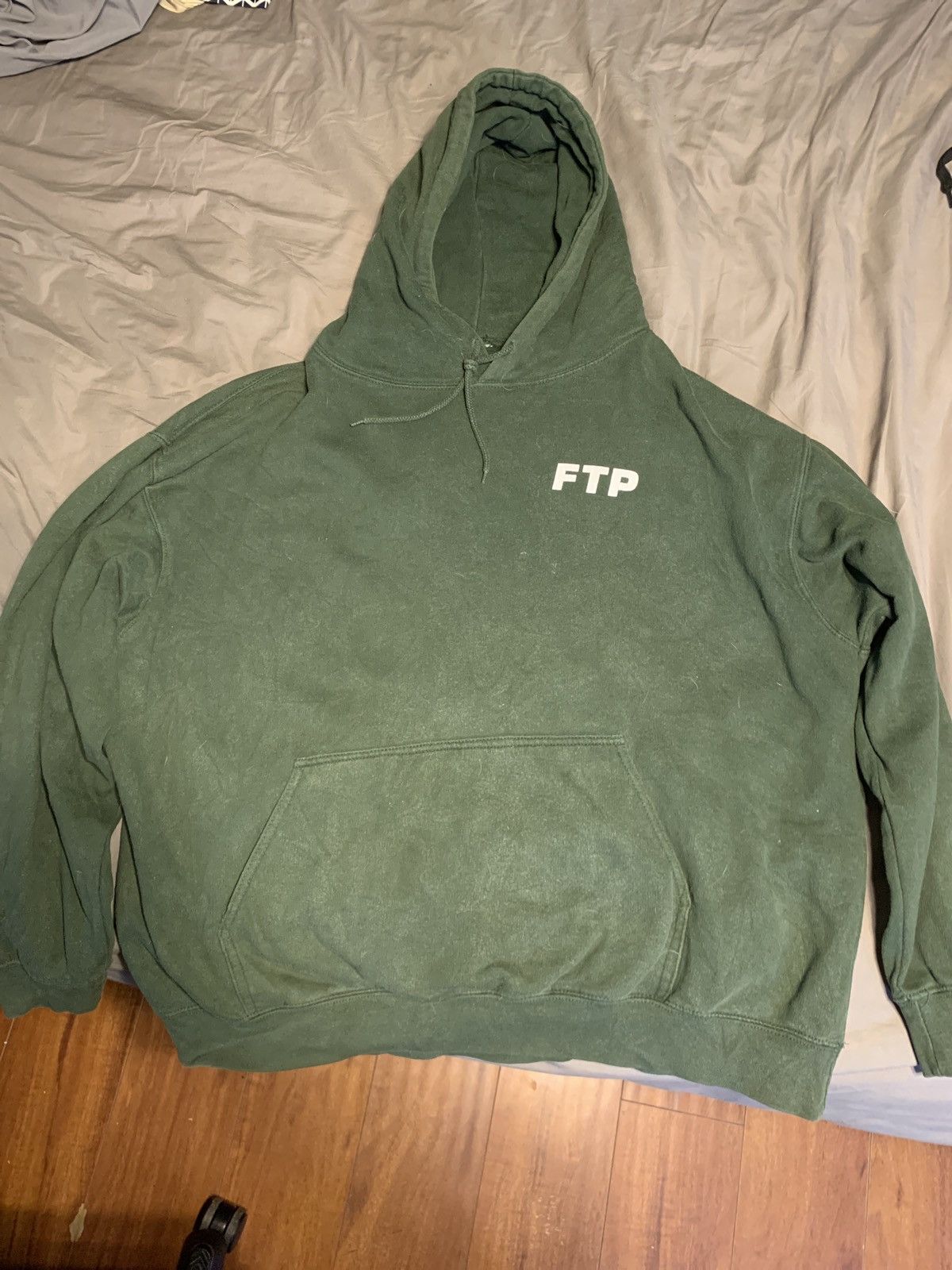 Fuck The Population FTP green logo hoodie XL Grailed