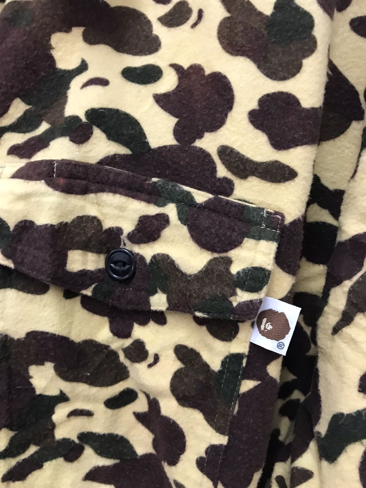 Nigo Bape Camo Half Zipper Pullover fleece jacket Size US M / EU 48-50 / 2 - 8 Thumbnail