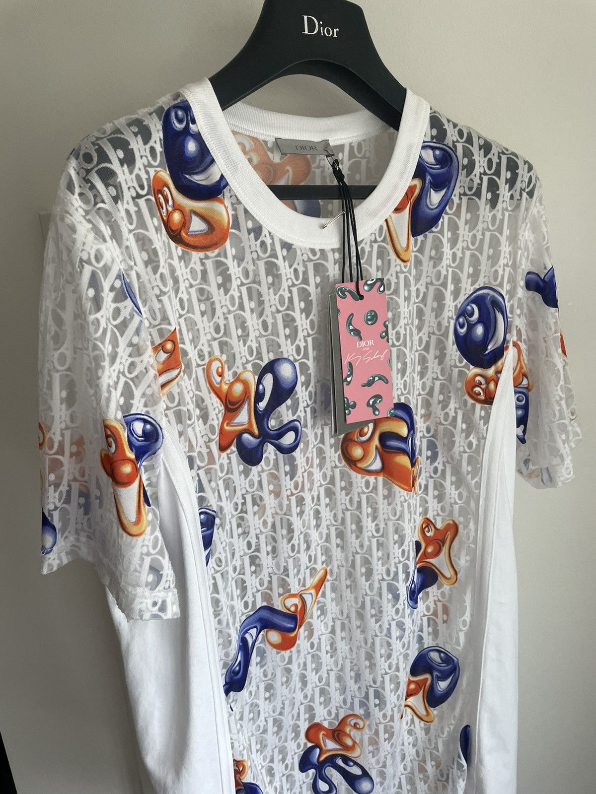 Dior Brand New Sold Out Rare Dior x Kenny Scharf Oblique Shirt Size US L / EU 52-54 / 3 - 2 Thumbnail