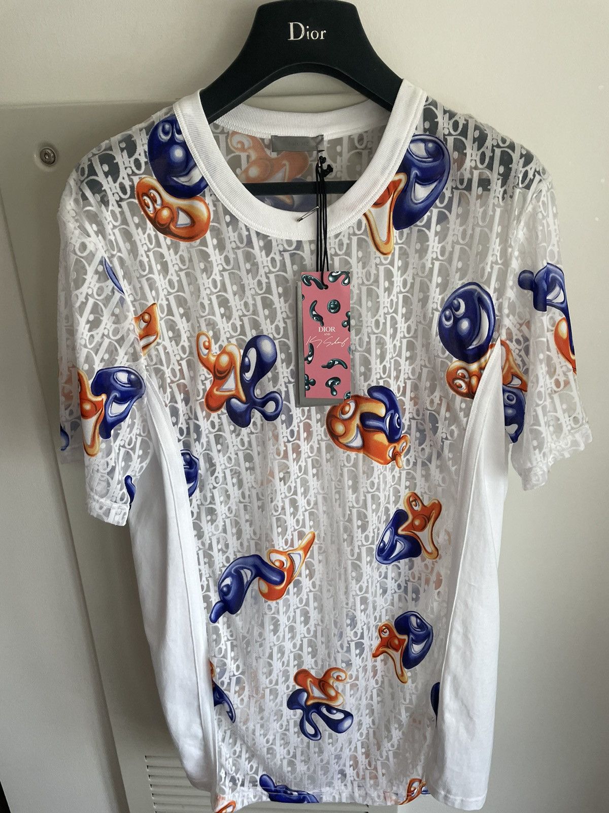 Dior Brand New Sold Out Rare Dior x Kenny Scharf Oblique Shirt Size US L / EU 52-54 / 3 - 21 Thumbnail