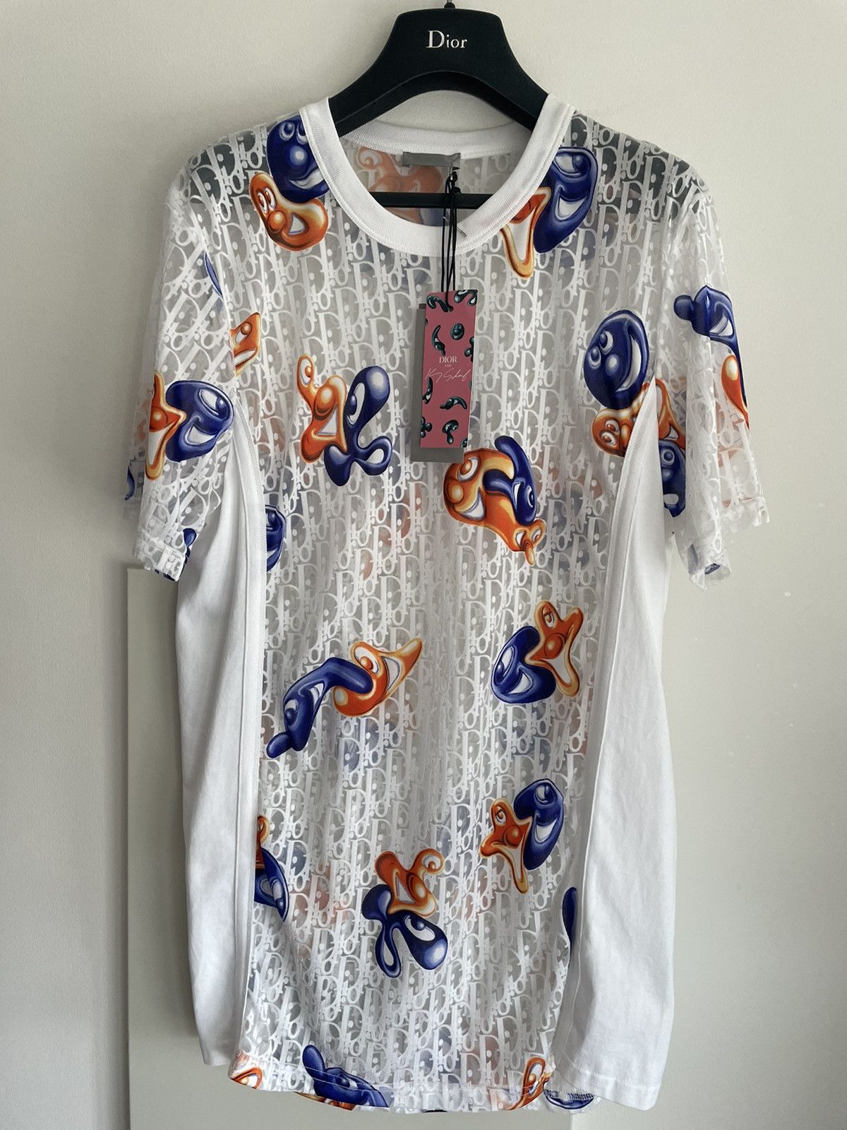 Dior Brand New Sold Out Rare Dior x Kenny Scharf Oblique Shirt Size US L / EU 52-54 / 3 - 24 Thumbnail