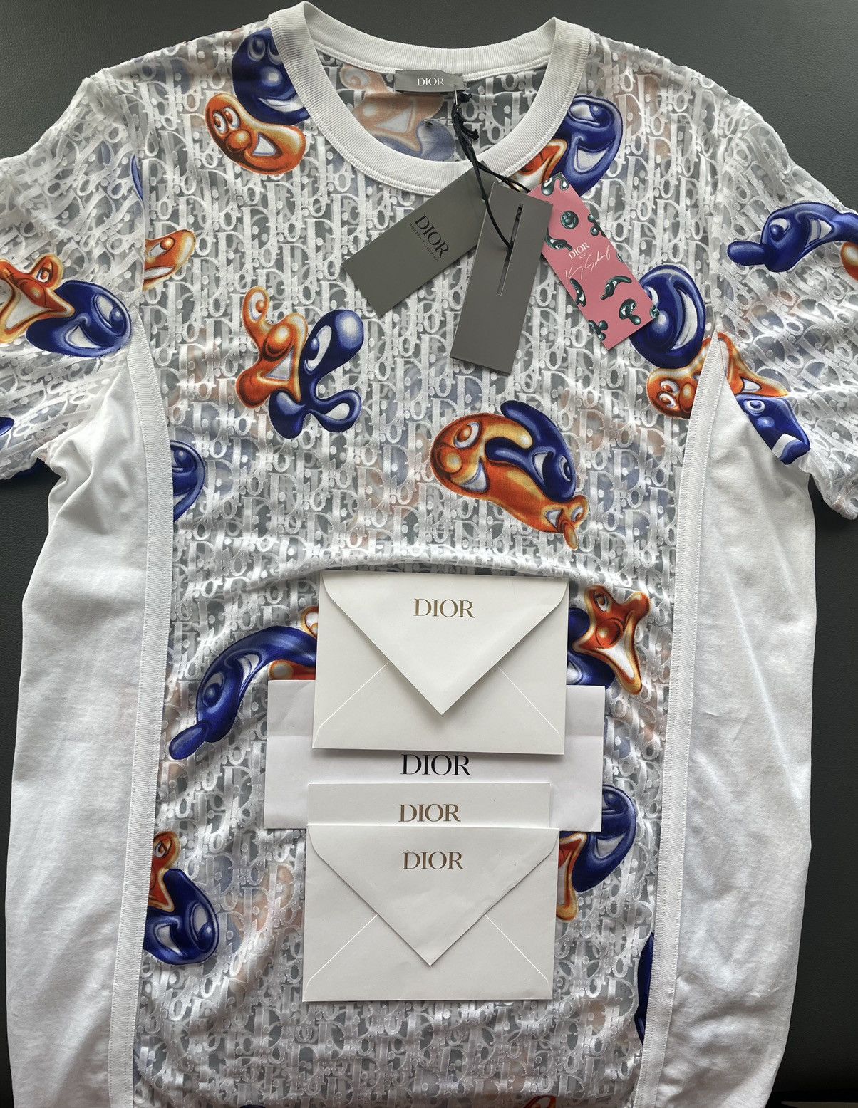 Dior Brand New Sold Out Rare Dior x Kenny Scharf Oblique Shirt Size US L / EU 52-54 / 3 - 19 Thumbnail