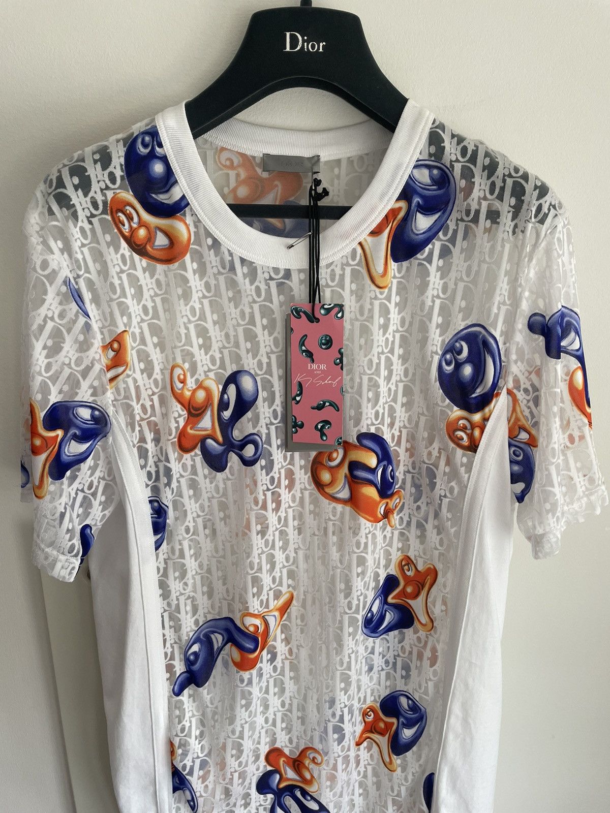 Dior Brand New Sold Out Rare Dior x Kenny Scharf Oblique Shirt Size US L / EU 52-54 / 3 - 9 Thumbnail