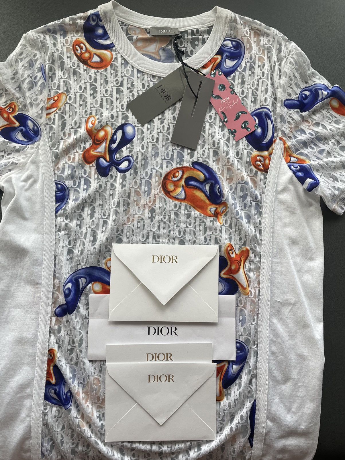 Dior Brand New Sold Out Rare Dior x Kenny Scharf Oblique Shirt Size US L / EU 52-54 / 3 - 20 Thumbnail