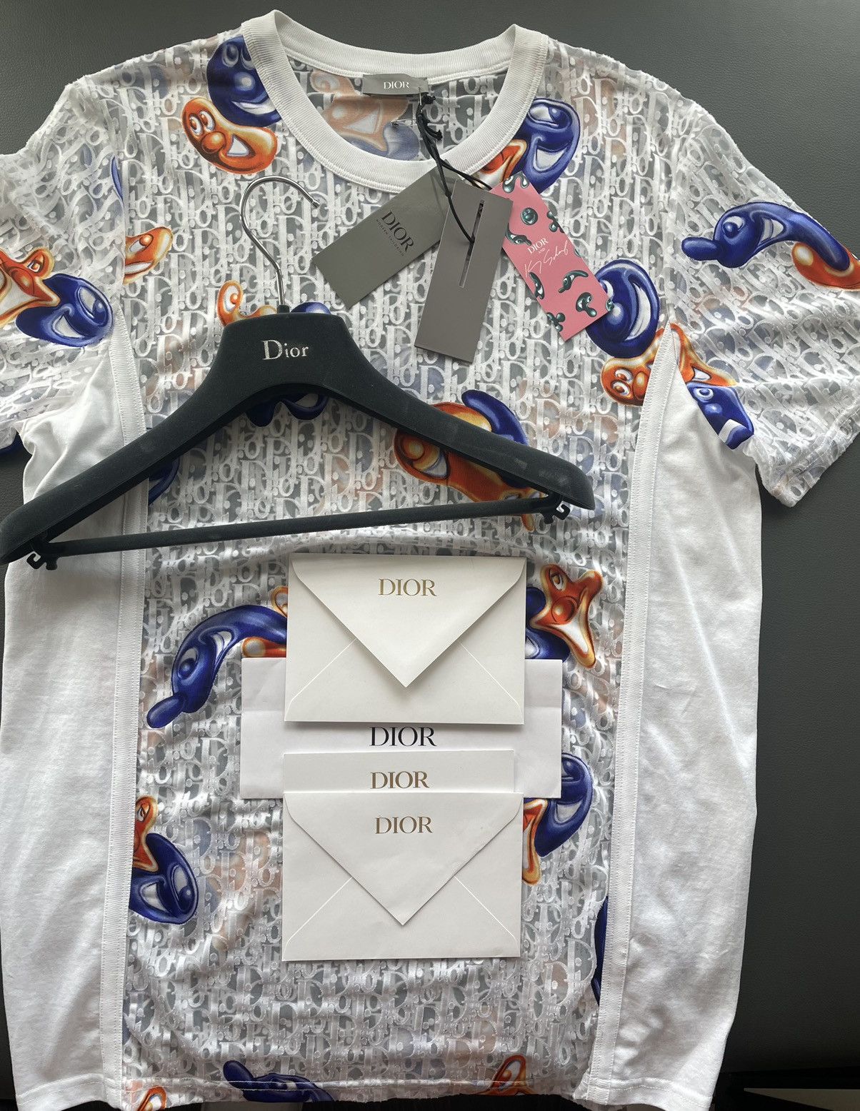 Dior Brand New Sold Out Rare Dior x Kenny Scharf Oblique Shirt Size US L / EU 52-54 / 3 - 13 Thumbnail