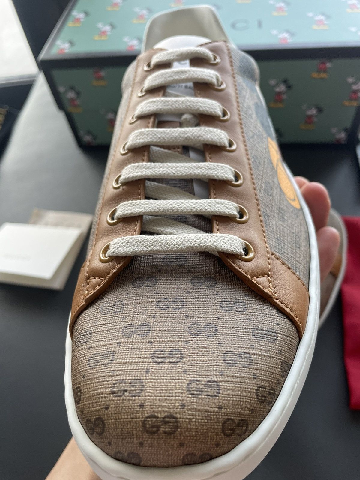 Disney Limited Edition Brand New Gucci x Mickey Mouse ACE Sneaker Size US 9.5 / EU 42-43 - 19 Thumbnail