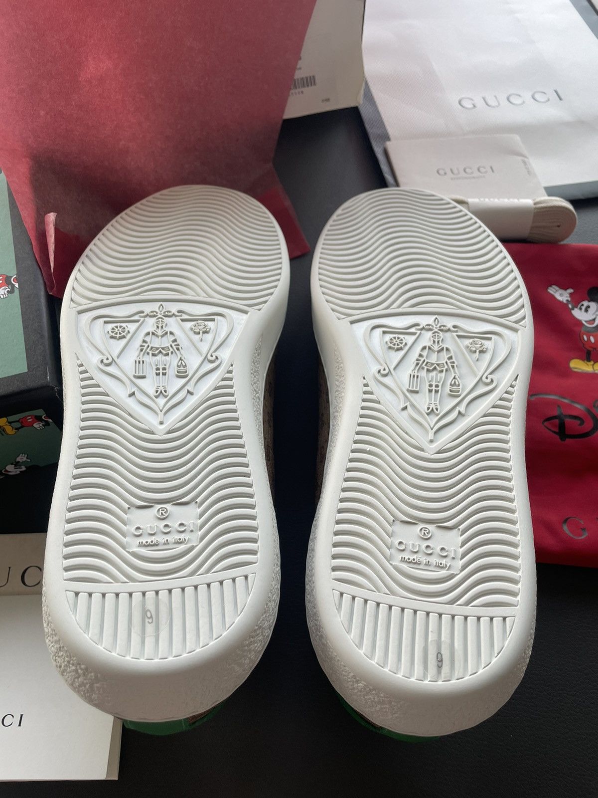 Disney Limited Edition Brand New Gucci x Mickey Mouse ACE Sneaker Size US 9.5 / EU 42-43 - 12 Thumbnail
