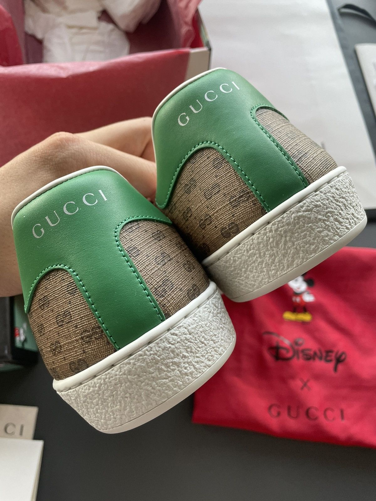 Disney Limited Edition Brand New Gucci x Mickey Mouse ACE Sneaker Size US 9.5 / EU 42-43 - 10 Thumbnail