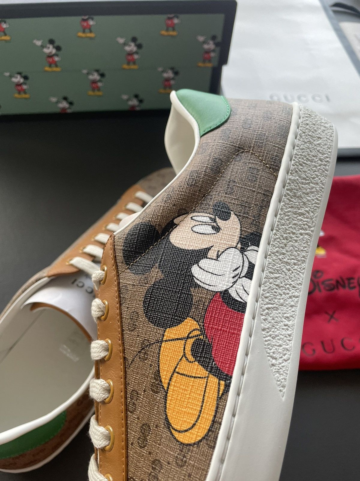Disney Limited Edition Brand New Gucci x Mickey Mouse ACE Sneaker Size US 9.5 / EU 42-43 - 20 Thumbnail