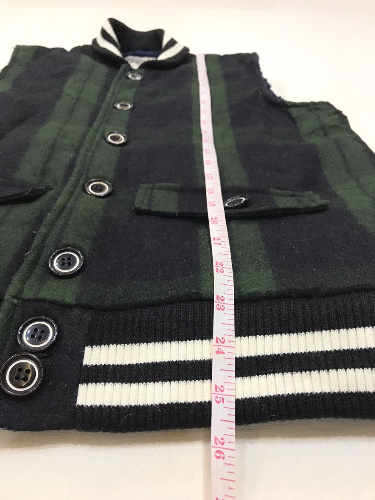 NOBLE PRODUCT PLAID JAPANESE BRAND VEST