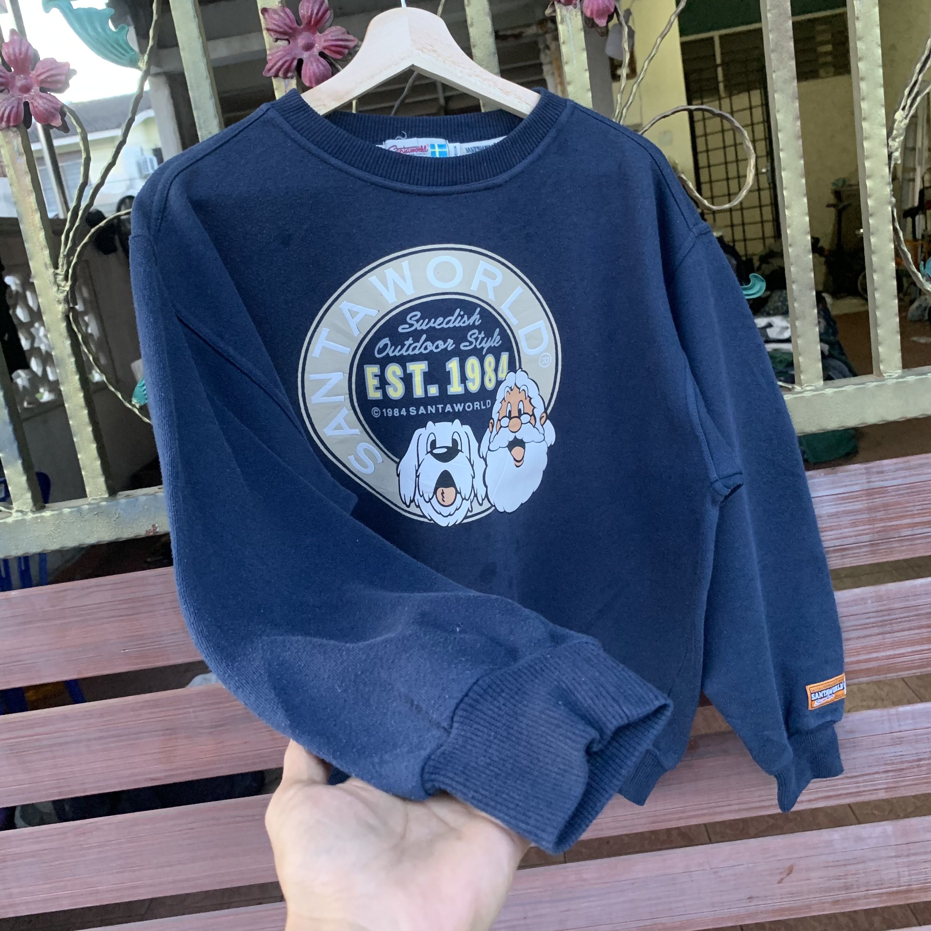 Captain Santors Vintage Late 80s Santaworld Spell Out Big Logo Crewneck Size US M / EU 48-50 / 2 - 4 Thumbnail