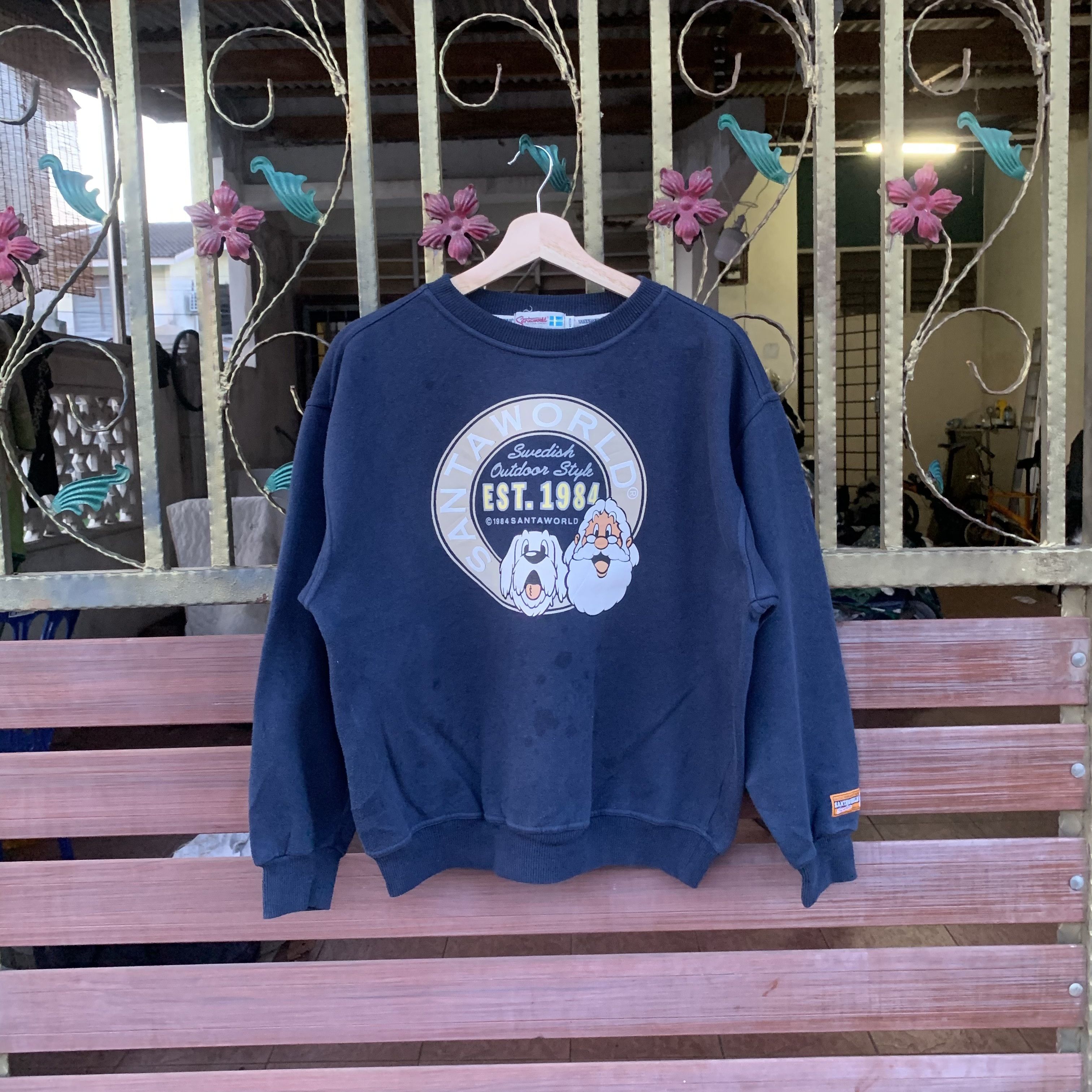 Captain Santors Vintage Late 80s Santaworld Spell Out Big Logo Crewneck Size US M / EU 48-50 / 2 - 1 Thumbnail