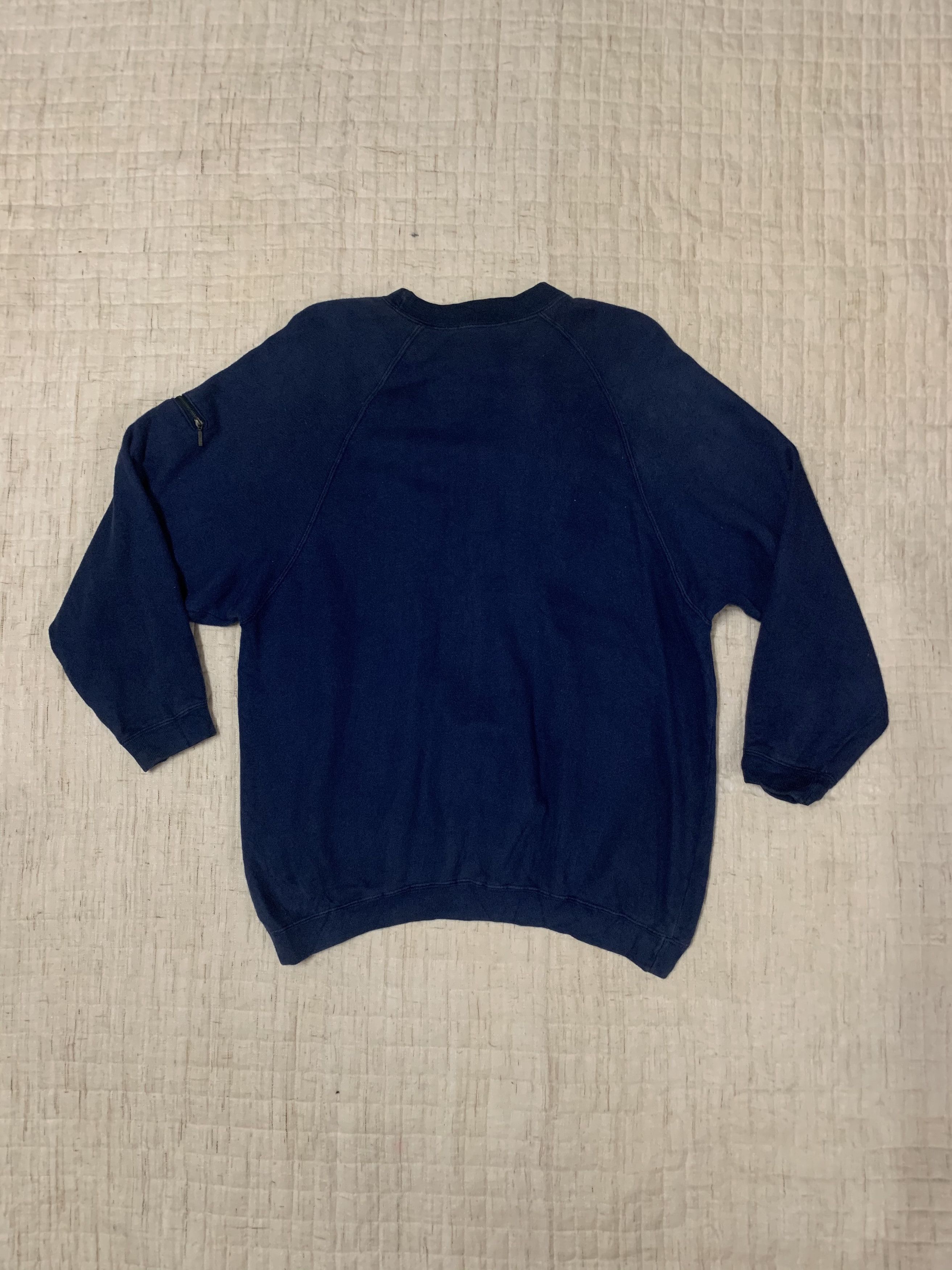 Japanese Brand Japanese Vintage Multi Zip Blank Crewneck Sweater Size US M / EU 48-50 / 2 - 2 Thumbnail