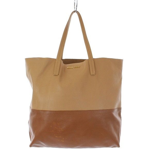 Miu Miu Miu Miu Bi-Color Tote Bag Size ONE SIZE - 1 Thumbnail