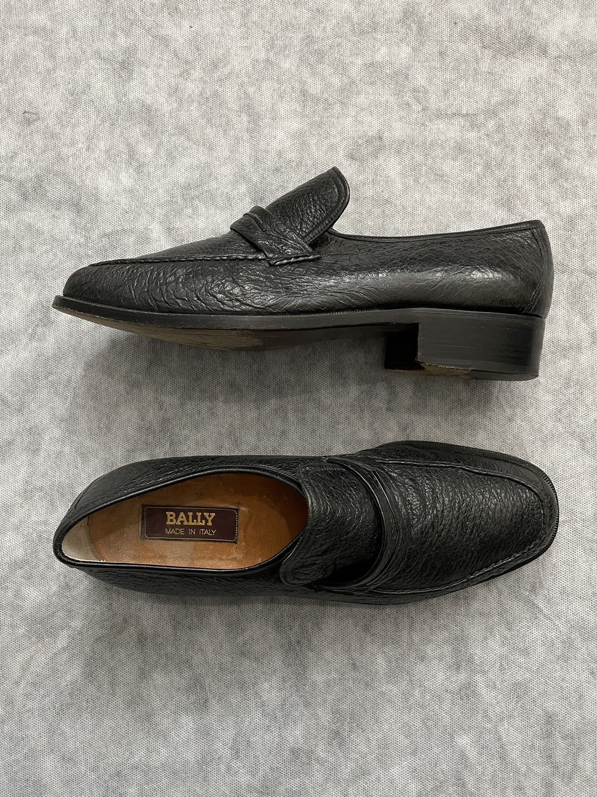 BALLY MEN\'S VINTAGE BLACK SOFT LEATHER LUXURY LOAFER (BLACK) 1980s Bally loafers These are a family heirloom that... | Depop main image 2