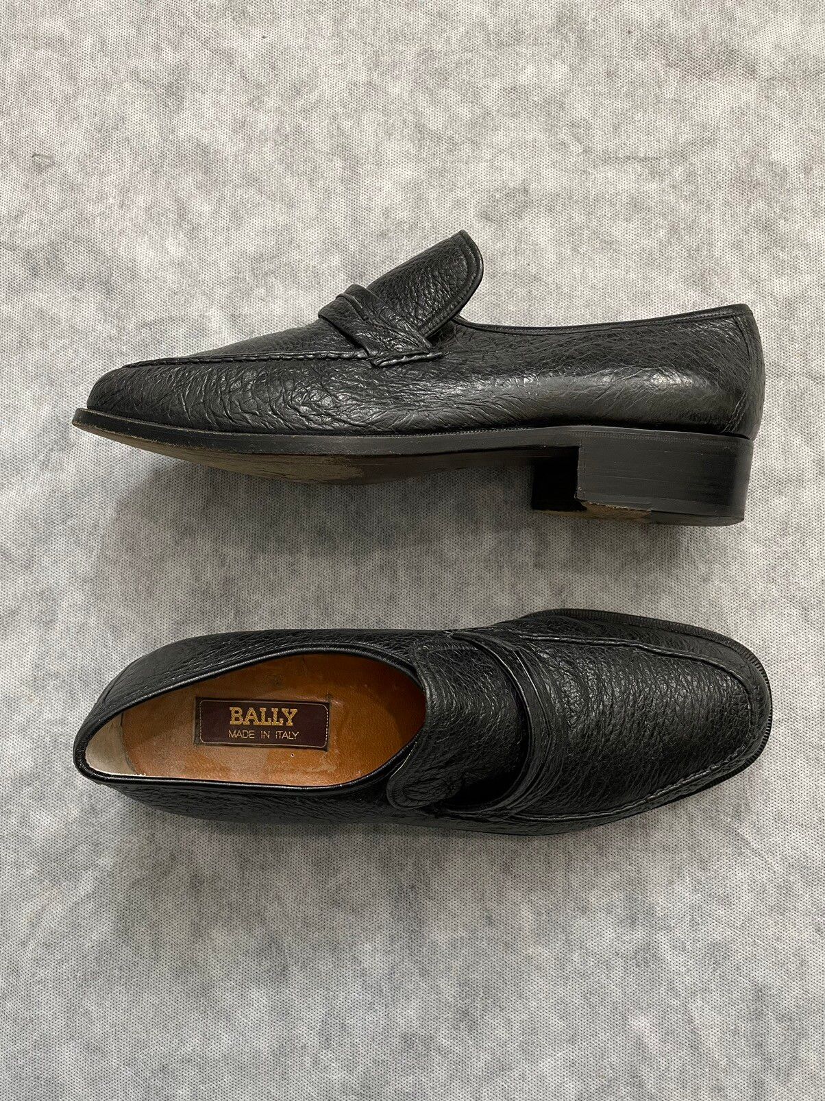 Vintage Mens BALLY Black Classic Penny Loafers dress shoes | Grailed