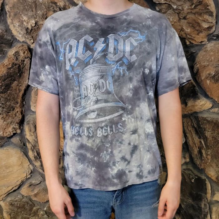 Delta Delta Pro Weight Y2K AC/DC Tie Dye Shirt | Grailed
