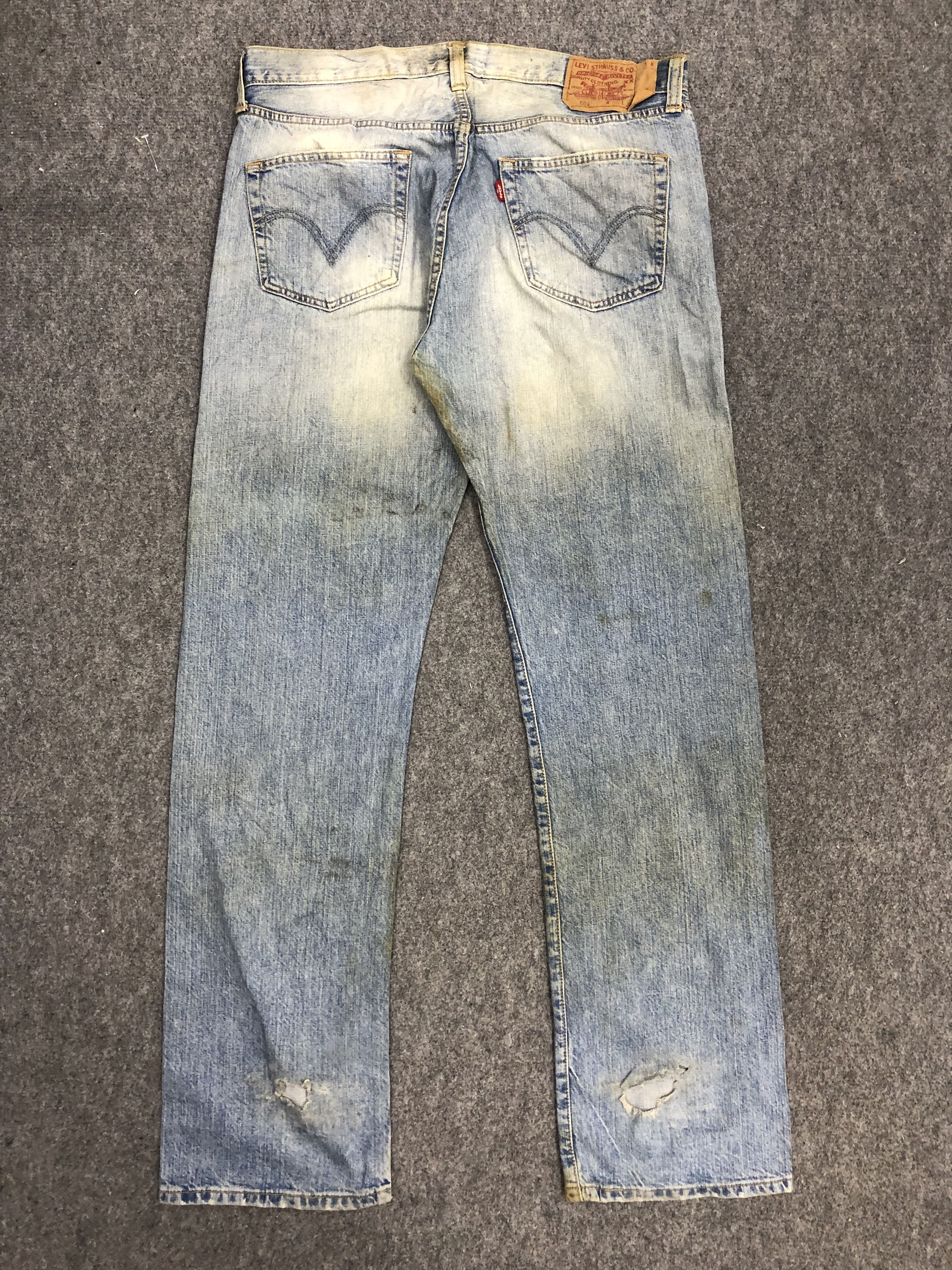 Levi's Vintage Levis 501 Light Wash Jeans DP1052 Size US 37 - 3 Thumbnail