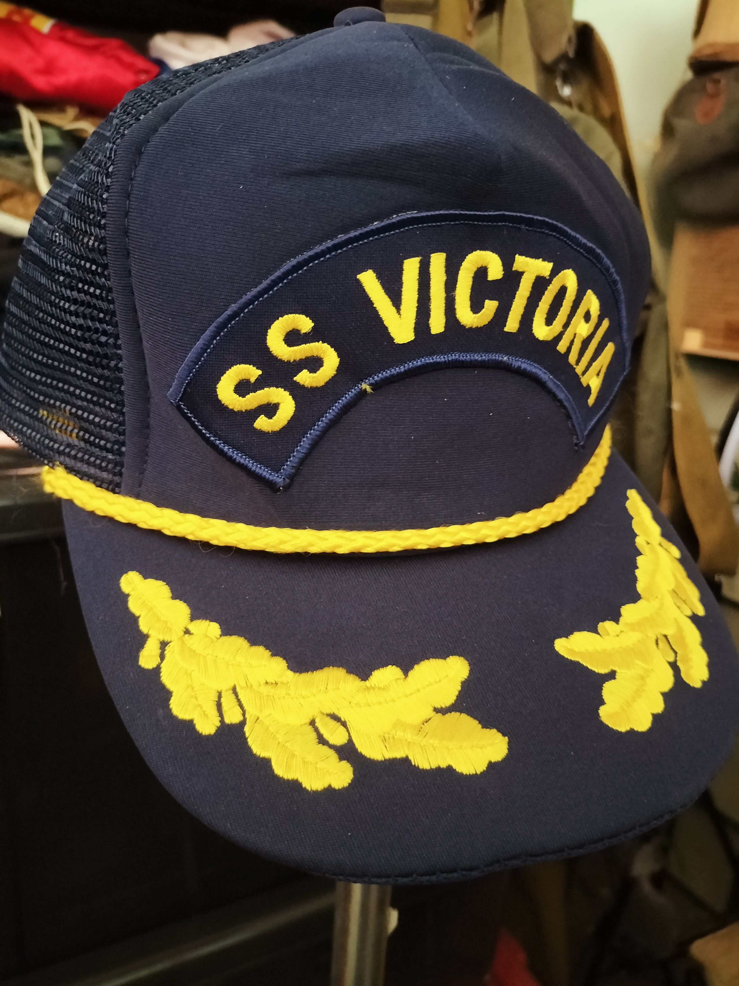 Vintage Vintage 80s SS Victoria Memorial Embroidery navycruise 1907 Size ONE SIZE - 2 Thumbnail