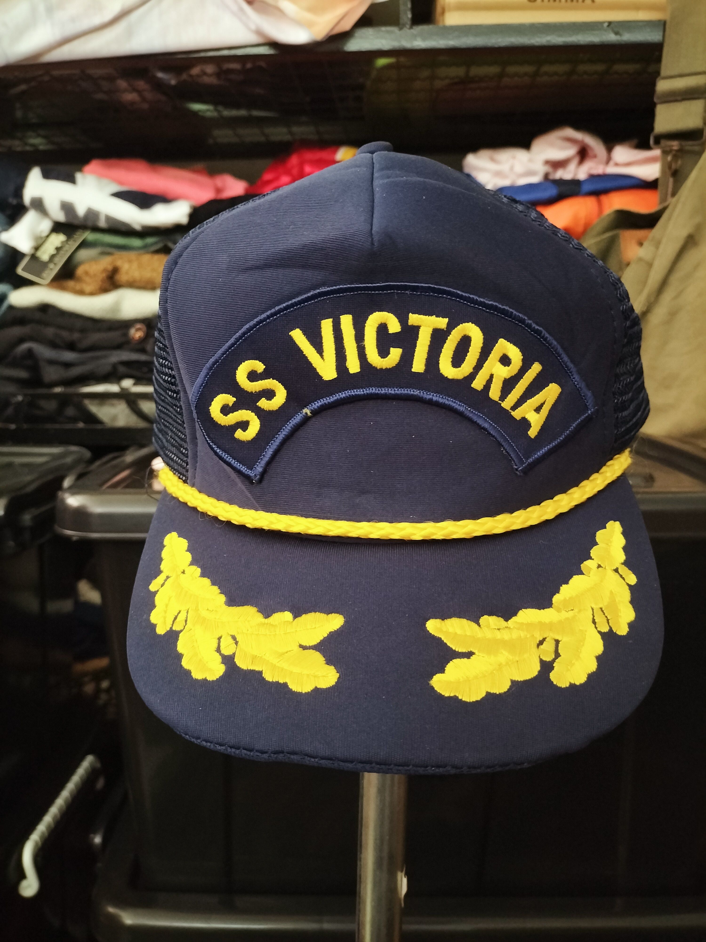 Vintage Vintage 80s SS Victoria Memorial Embroidery navycruise 1907 Size ONE SIZE - 1 Thumbnail