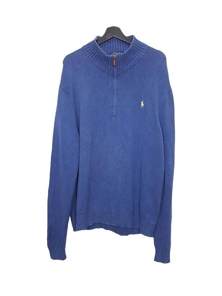 Polo Ralph Lauren Mock Neck Quarter 1/4 Pullover Sweater