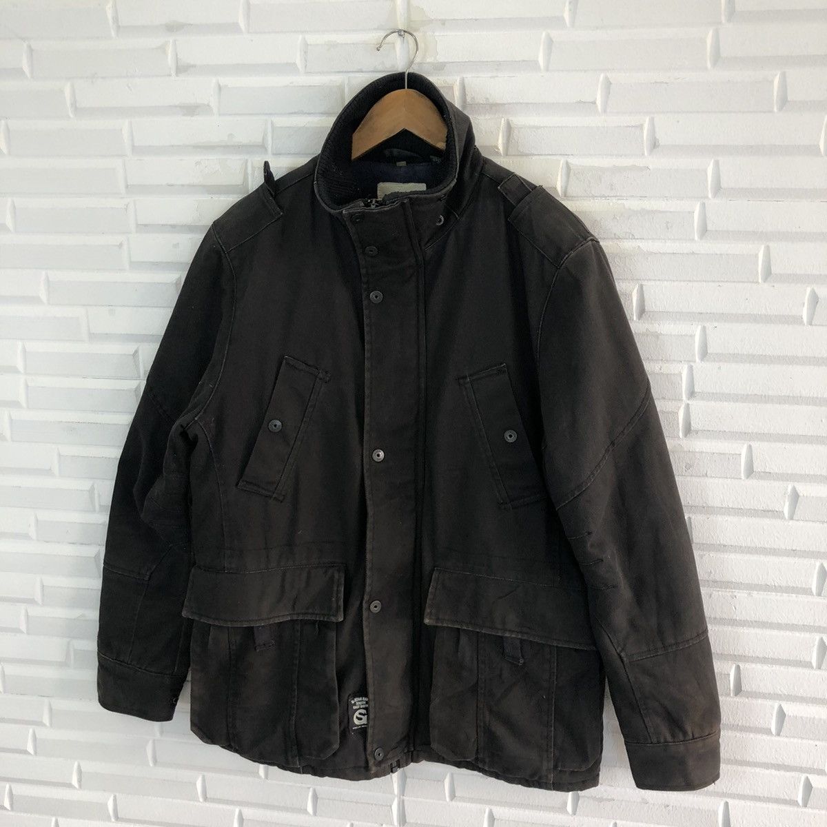G-Star × Japanese Brand × Vintage G-STAR RAW SOUTH HEAVY COAT JACKET Size US L / EU 52-54 / 3 - 3 Thumbnail