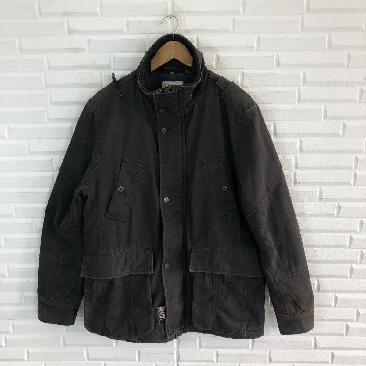 G-Star × Japanese Brand × Vintage G-STAR RAW SOUTH HEAVY COAT JACKET Size US L / EU 52-54 / 3 - 1 Thumbnail