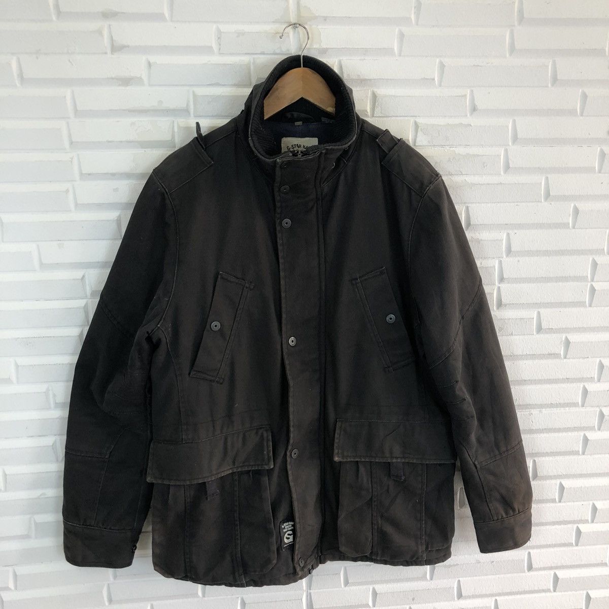 G-Star × Japanese Brand × Vintage G-STAR RAW SOUTH HEAVY COAT JACKET Size US L / EU 52-54 / 3 - 4 Thumbnail