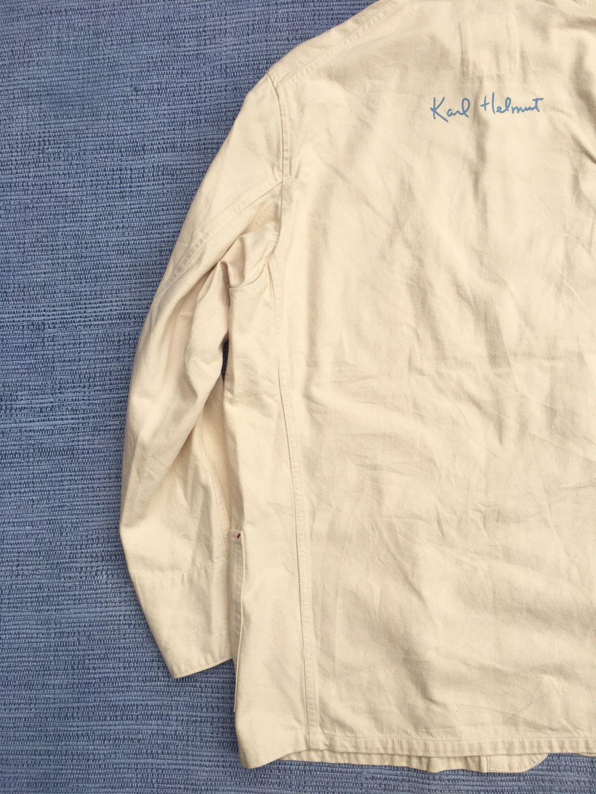 Japanese Brand vintage karl helmut cream cotton jacket Size US M / EU 48-50 / 2 - 12 Thumbnail