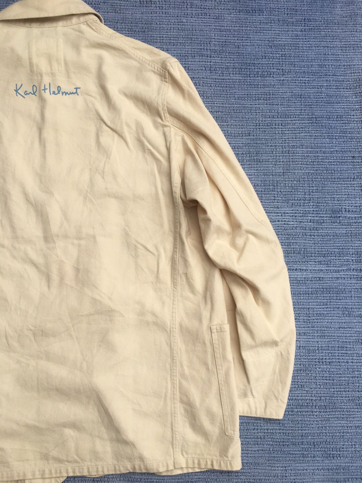 Japanese Brand vintage karl helmut cream cotton jacket Size US M / EU 48-50 / 2 - 11 Thumbnail
