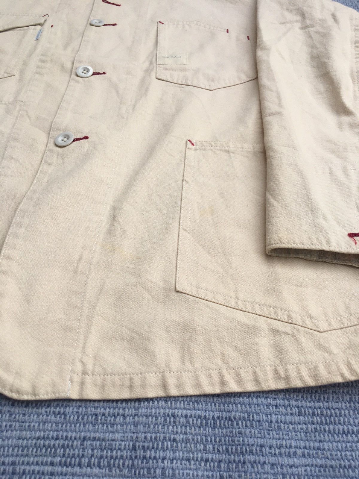 Japanese Brand vintage karl helmut cream cotton jacket Size US M / EU 48-50 / 2 - 6 Thumbnail