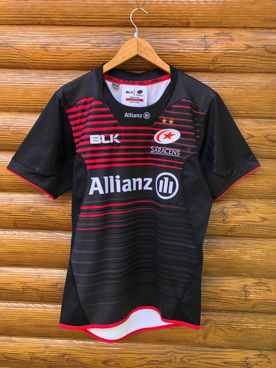 Vintage Saracens 2017 - 2018 home Rugby Union Shirt Jersey Original Size US L / EU 52-54 / 3 - 1 Thumbnail