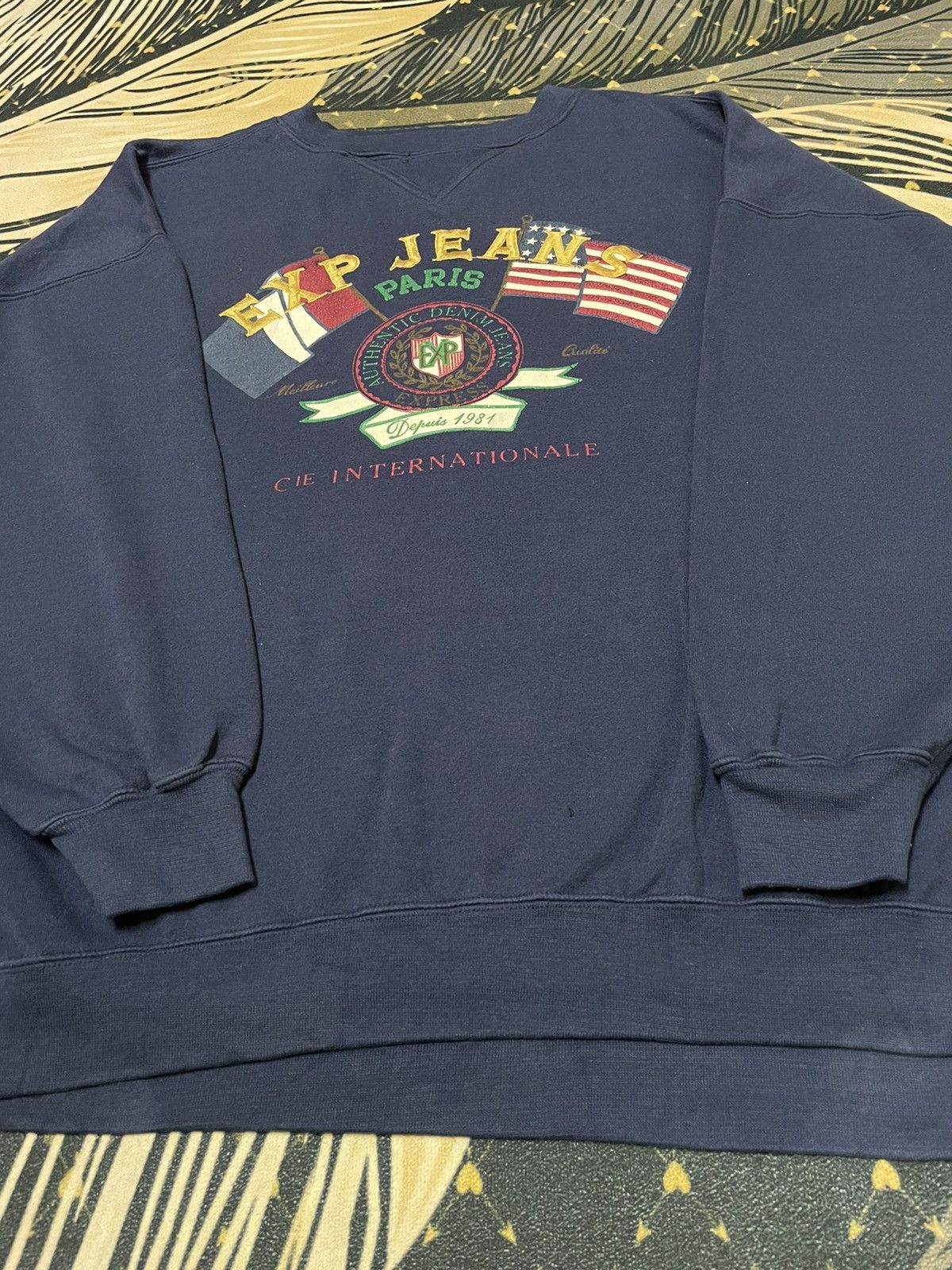 Express × Jean × Vintage Vintage EXP Jeans Paris 1981 Size US XXL / EU 58 / 5 - 4 Thumbnail