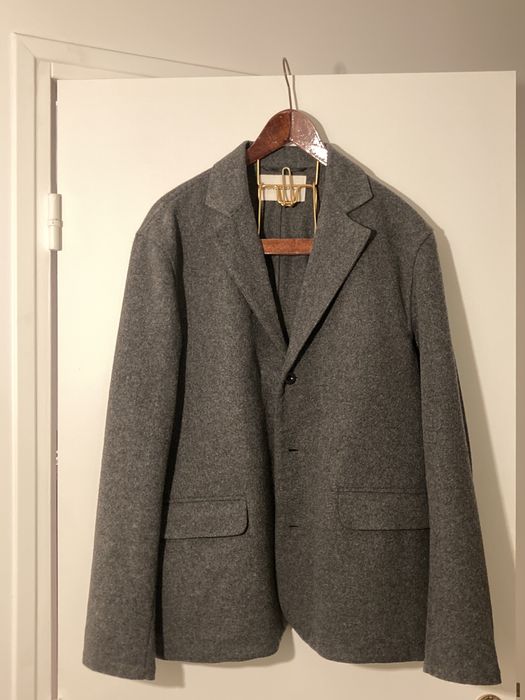 Our Legacy Our legacy - Grey carded wool blazer | Grailed