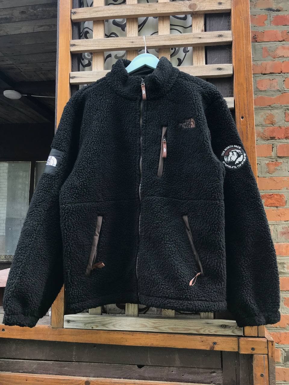 The North Face TNF Brown Label Denali Sherpa Pile Fleece Jacket | Grailed
