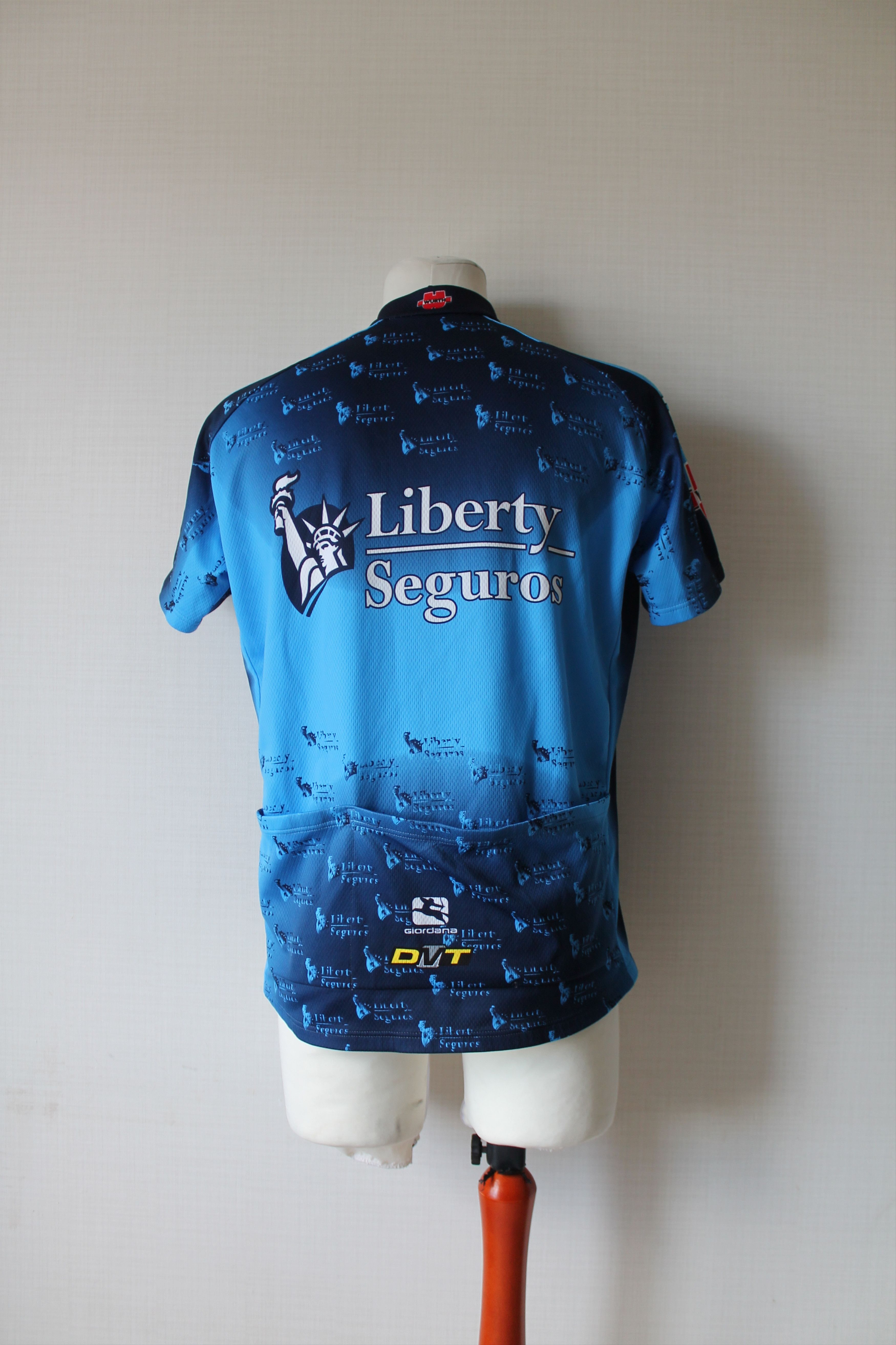 Vintage 2005 Bike Jersey Liberty Seguros Giordana Wurth Team Cycle Size US L / EU 52-54 / 3 - 3 Thumbnail