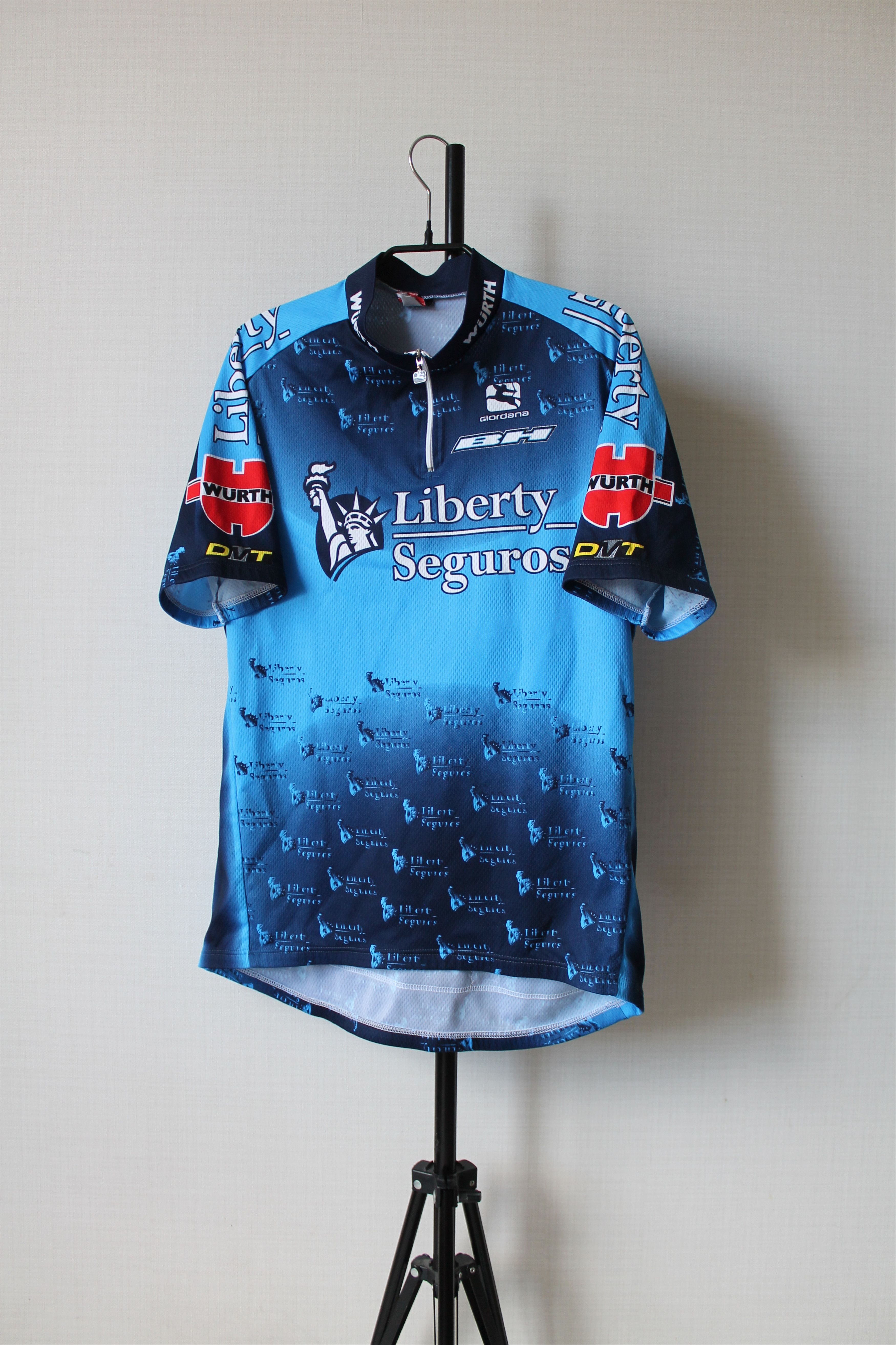 Vintage 2005 Bike Jersey Liberty Seguros Giordana Wurth Team Cycle Size US L / EU 52-54 / 3 - 2 Thumbnail