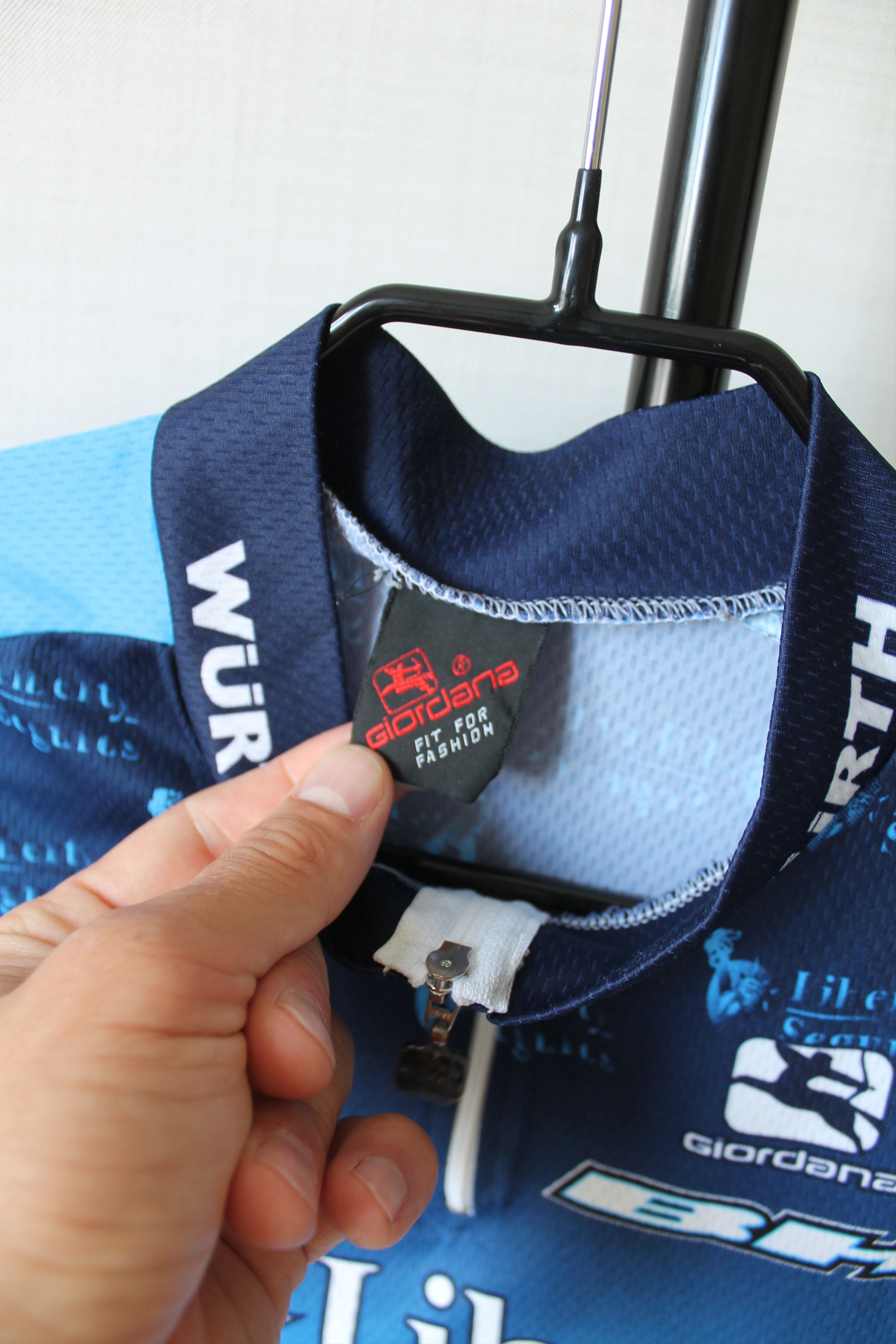 Vintage 2005 Bike Jersey Liberty Seguros Giordana Wurth Team Cycle Size US L / EU 52-54 / 3 - 8 Thumbnail