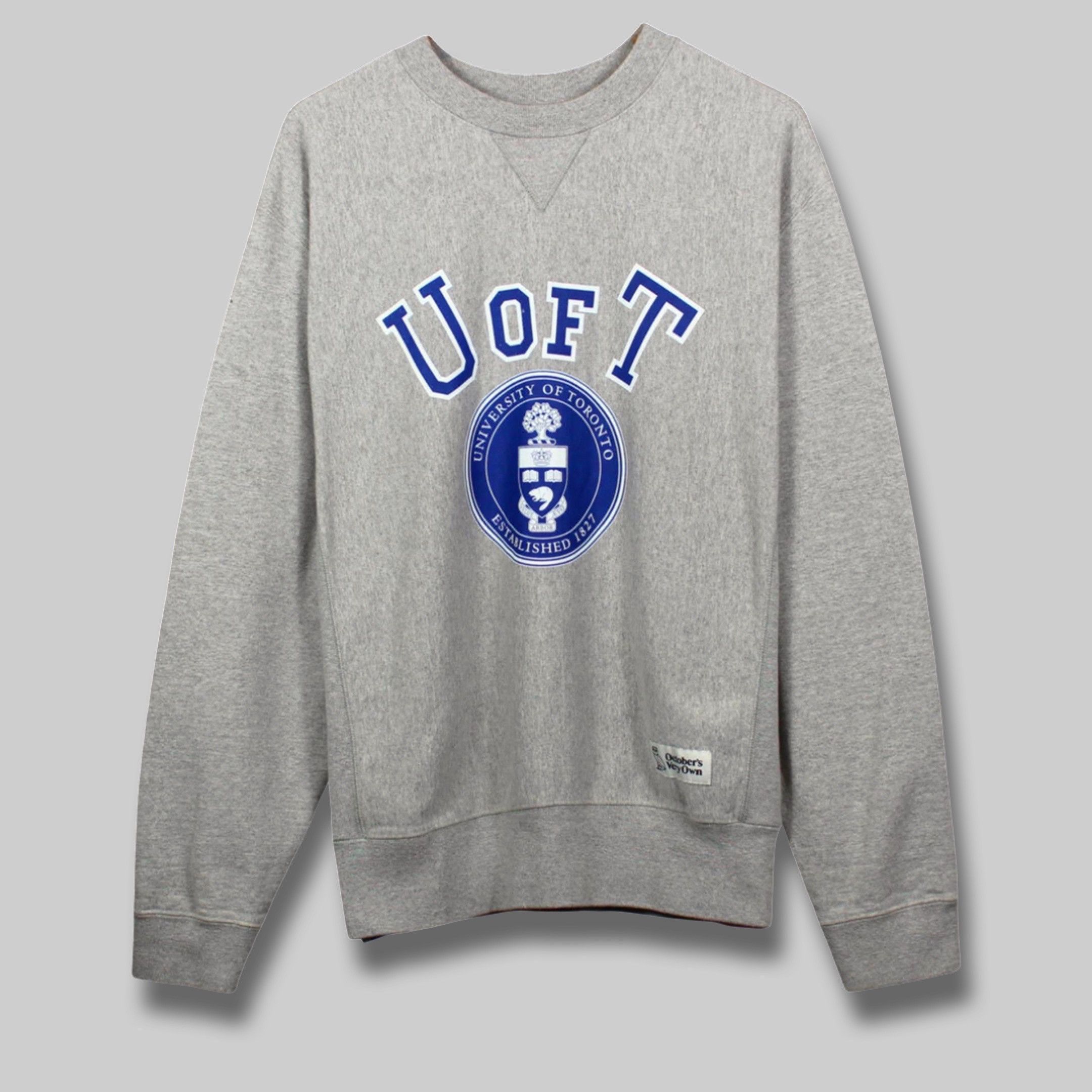 Drake OVO X UofT Crewmeck - grey Size US XXL / EU 58 / 5 - 1 Thumbnail