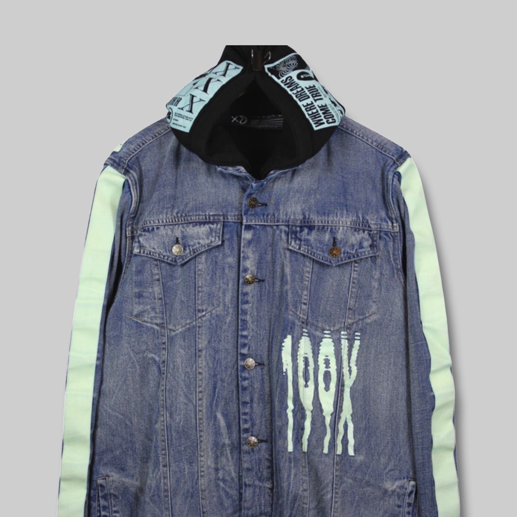 The Weeknd The Weeknd XO The Only Time Invested Hooded Denim Jacket Size US L / EU 52-54 / 3 - 6 Thumbnail