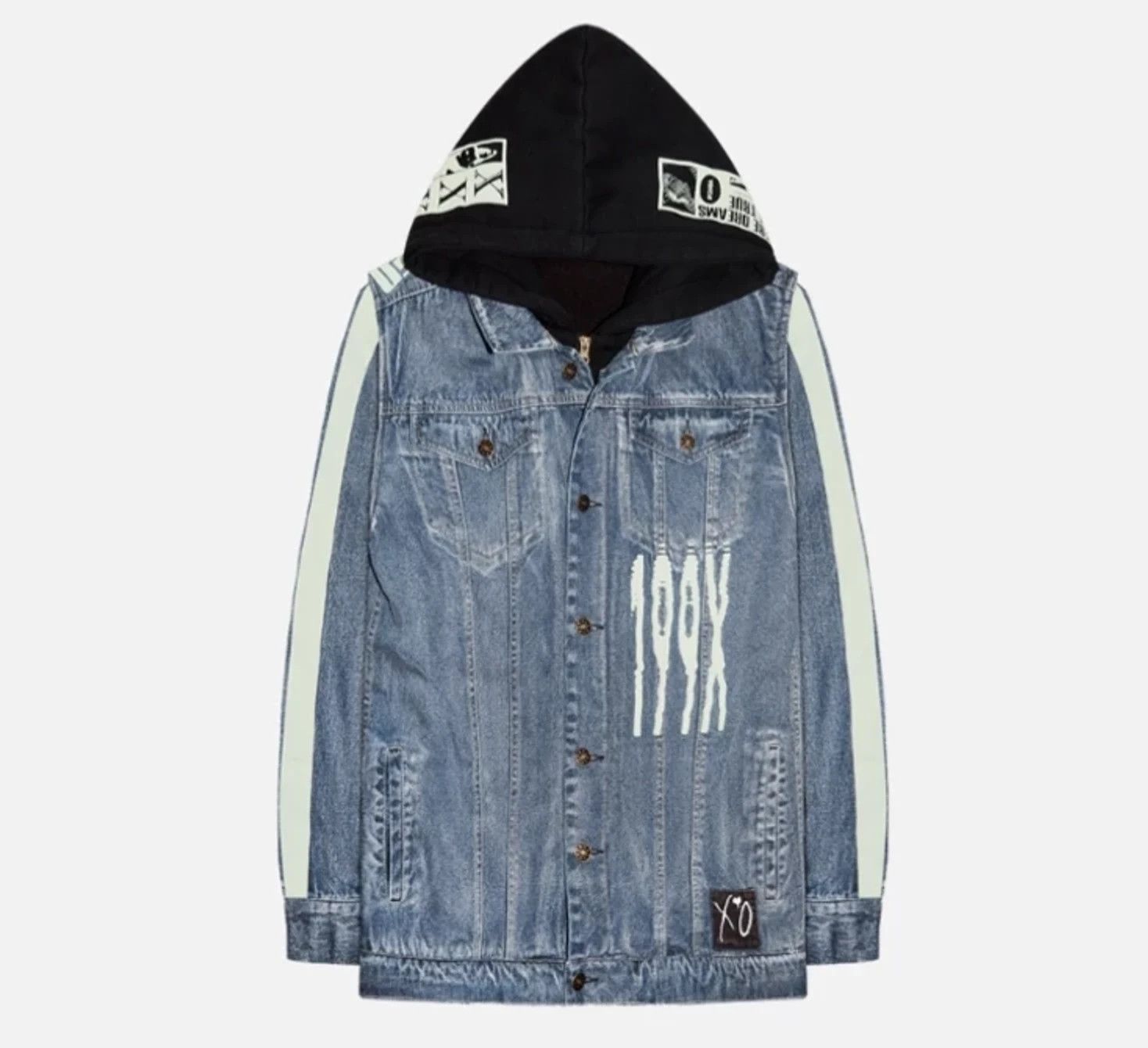 The Weeknd The Weeknd XO The Only Time Invested Hooded Denim Jacket Size US L / EU 52-54 / 3 - 3 Thumbnail