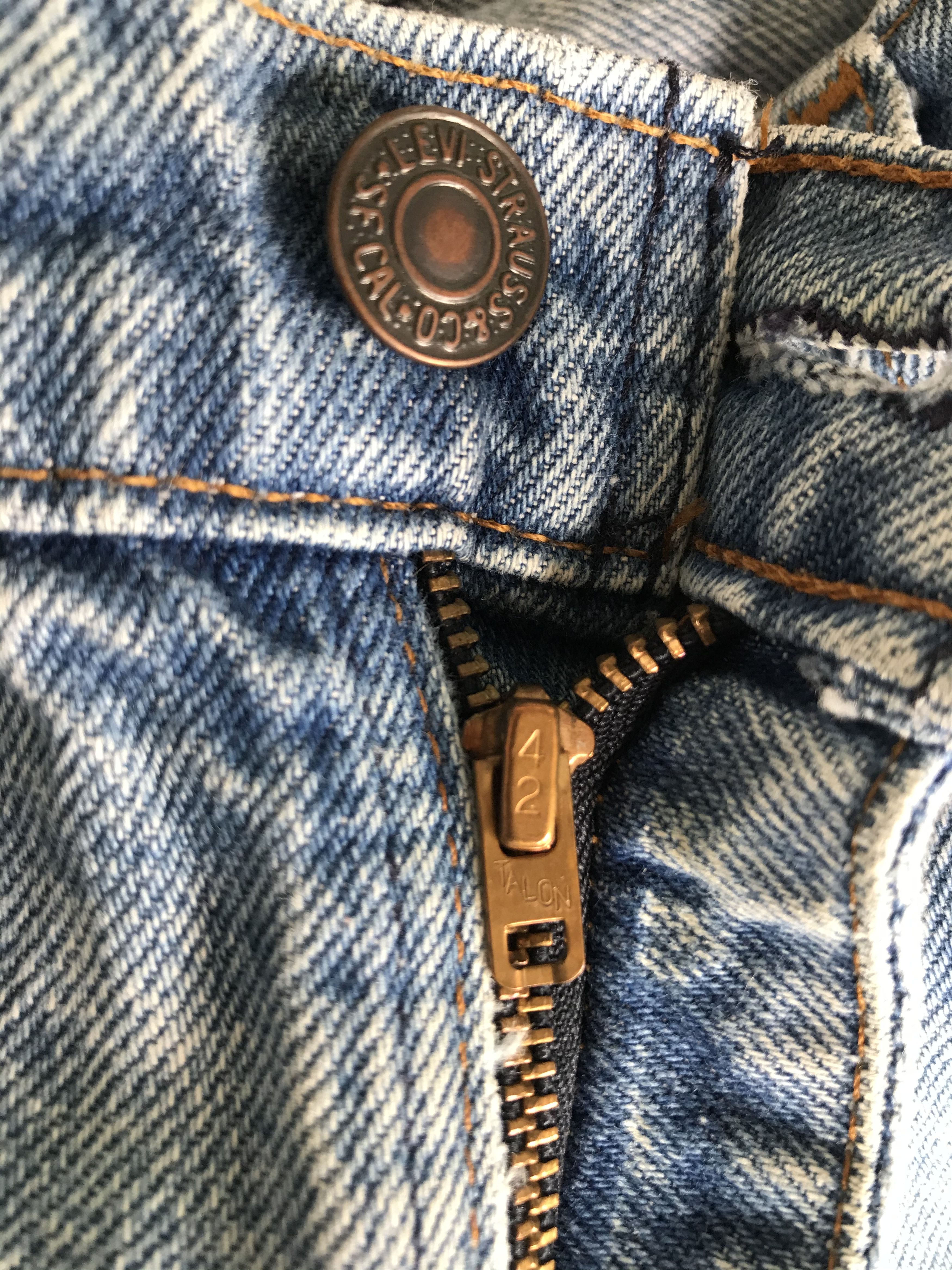 Levi's 80s Made in USA Levis 505 Talon Zipper Size US 36 / EU 52 - 8 Thumbnail