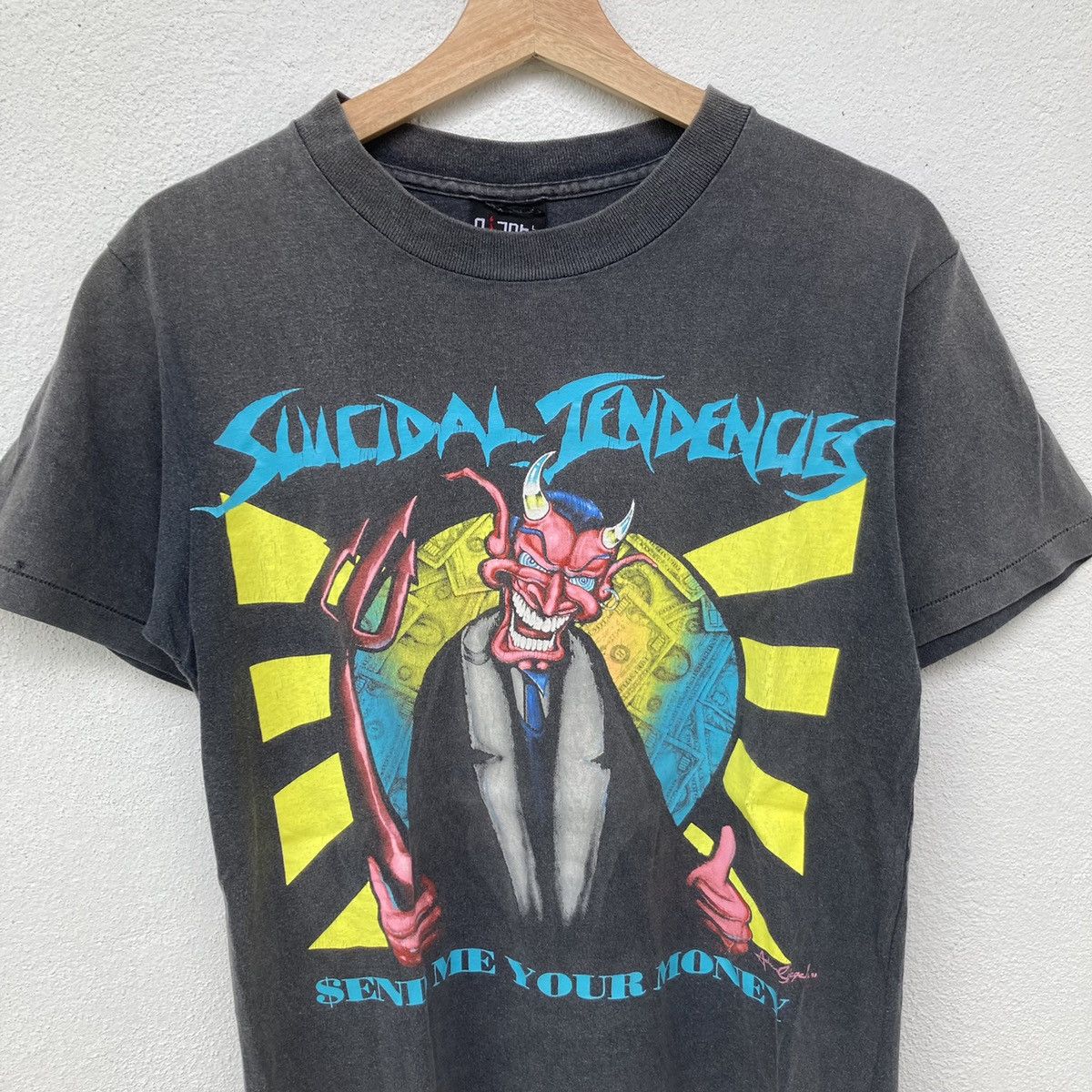 Band Tees × Vintage Vintage suicidal tendencies “send me your money” t shirt Size US M / EU 48-50 / 2 - 4 Thumbnail