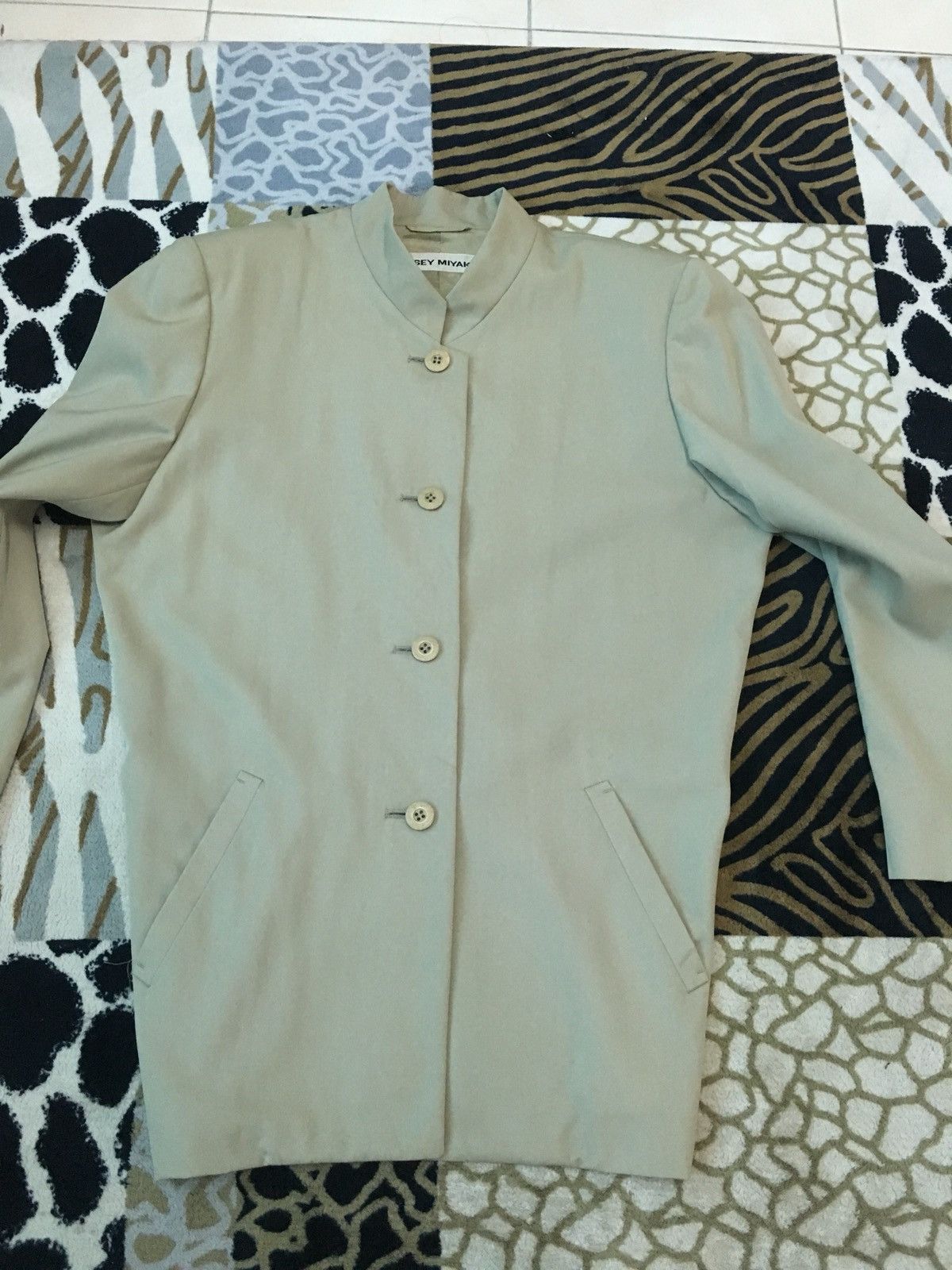 Issey Miyake Vintage Issey Miyake Button Up Blazer Coat Size 40S - 8 Thumbnail