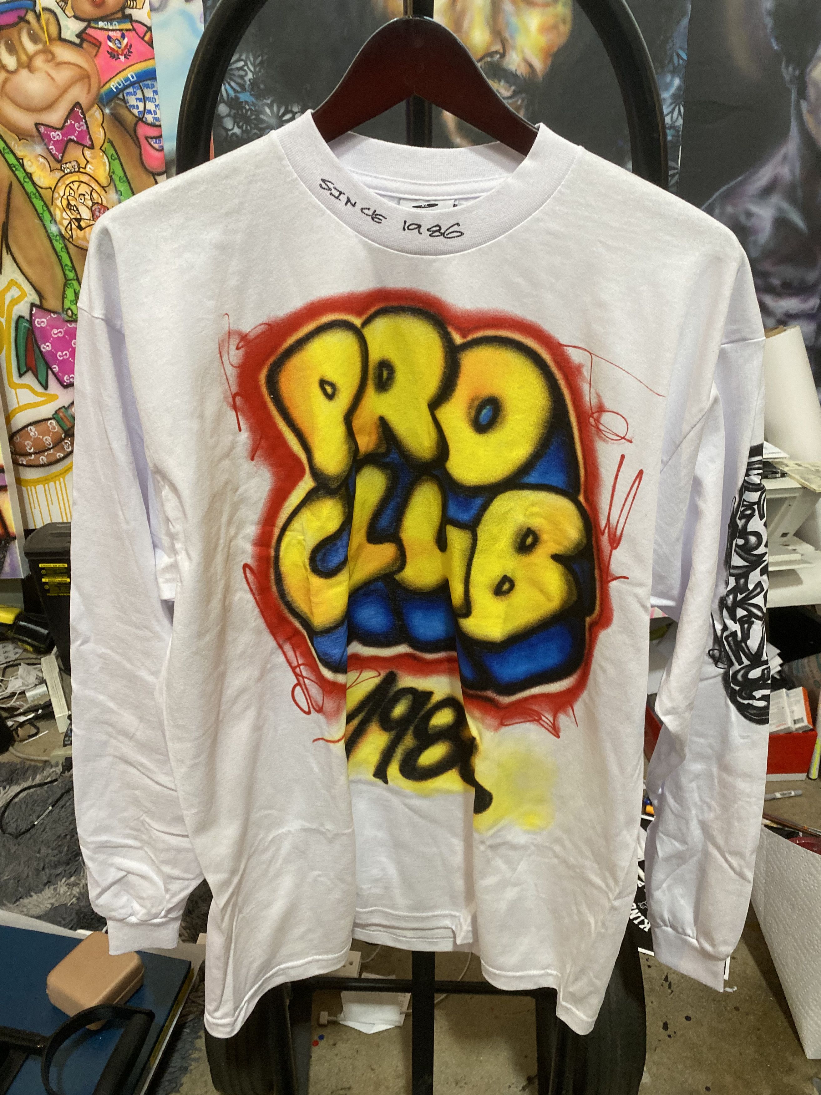 Rap Tees Shirt King Phade x Pro Club Graphic Longsleeve | Grailed