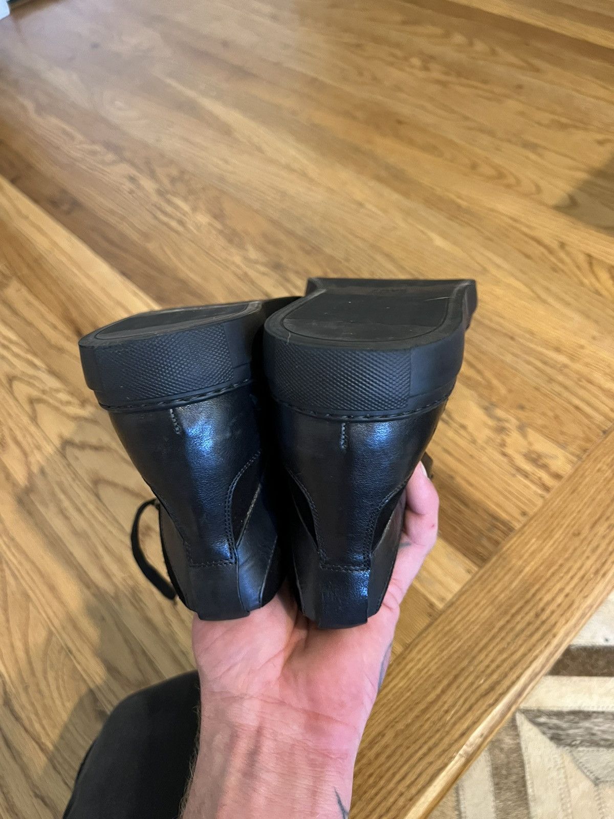 Frye Frye Black Leather Hightops, size 12 Size US 12 / EU 45 - 13 Thumbnail
