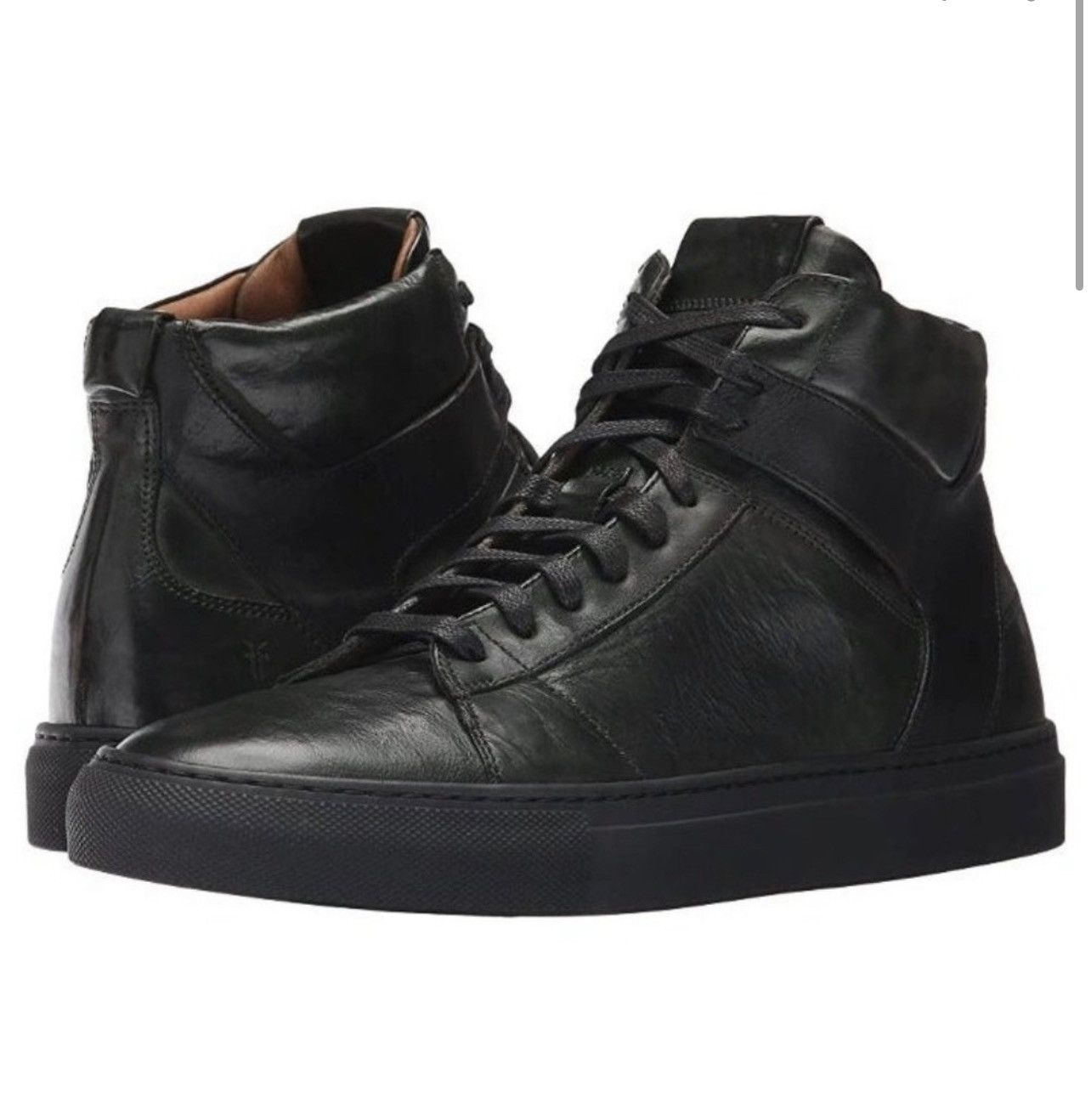 Frye Frye Black Leather Hightops, size 12 Size US 12 / EU 45 - 1 Thumbnail