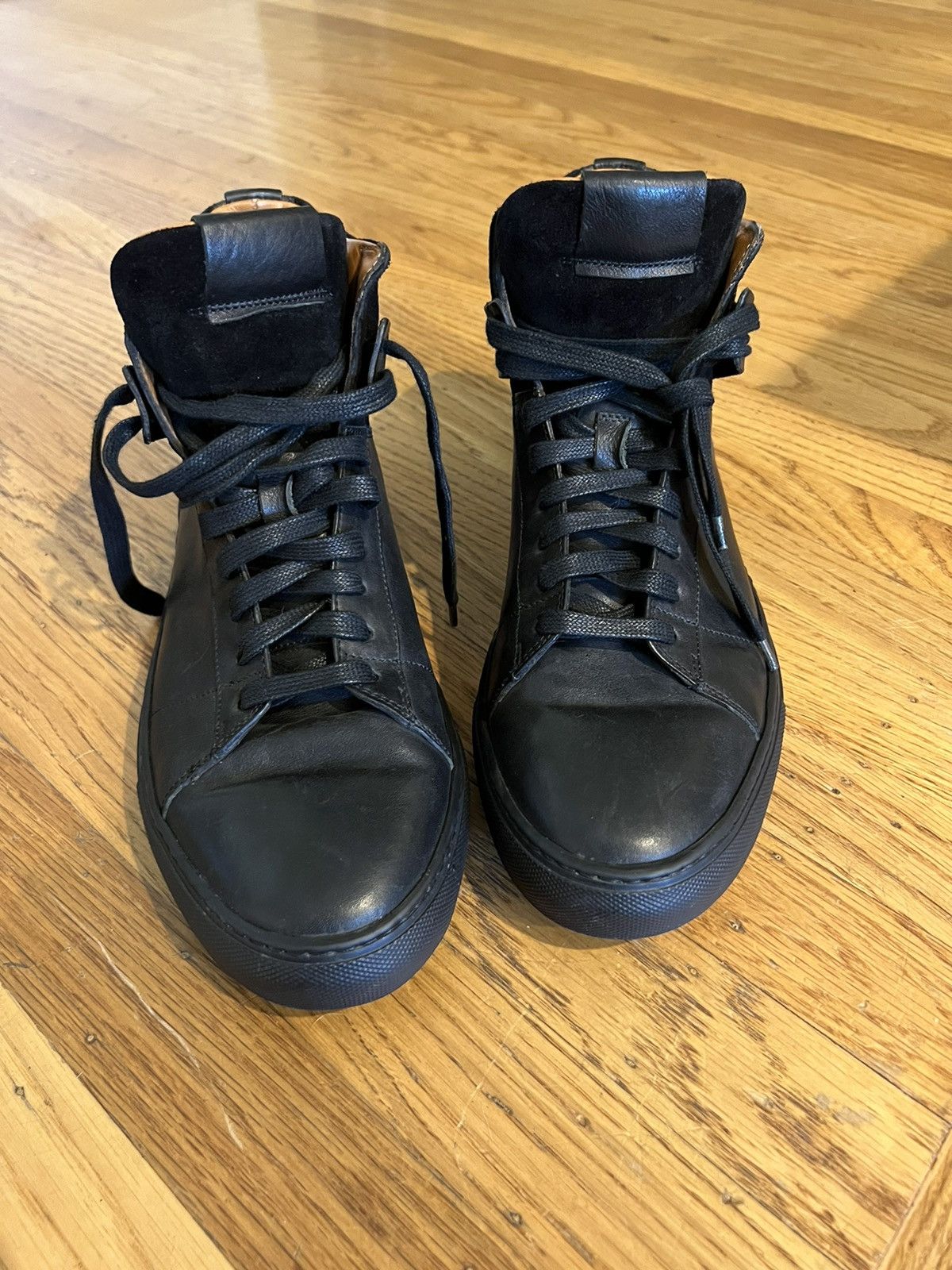 Frye Frye Black Leather Hightops, size 12 Size US 12 / EU 45 - 10 Thumbnail