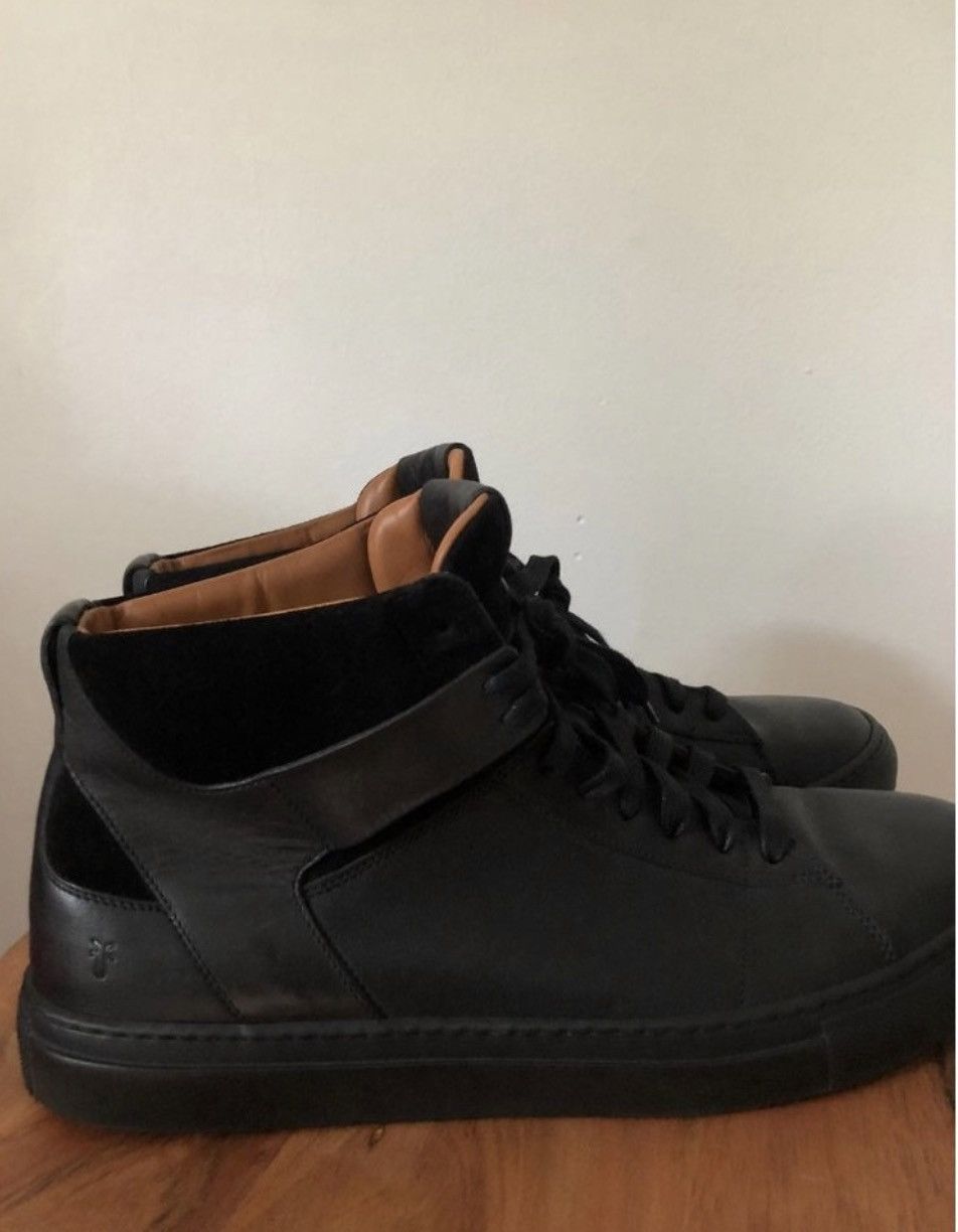 Frye Frye Black Leather Hightops, size 12 Size US 12 / EU 45 - 3 Thumbnail