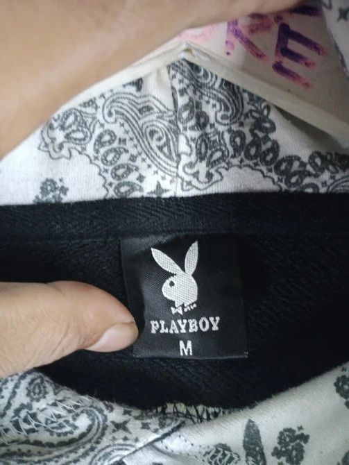 Playboy × Vintage Vintage Playboy Paisley Bandana Hoodie Sweatshirt Size US M / EU 48-50 / 2 - 4 Thumbnail